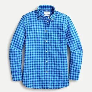 💕💖 J. Crew 💕💖 Women’s Shirt in two tone Gingham Blue - NEW!